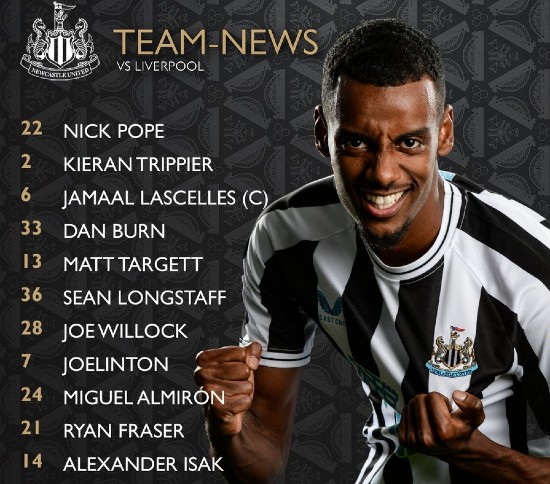 NUFC Lineup